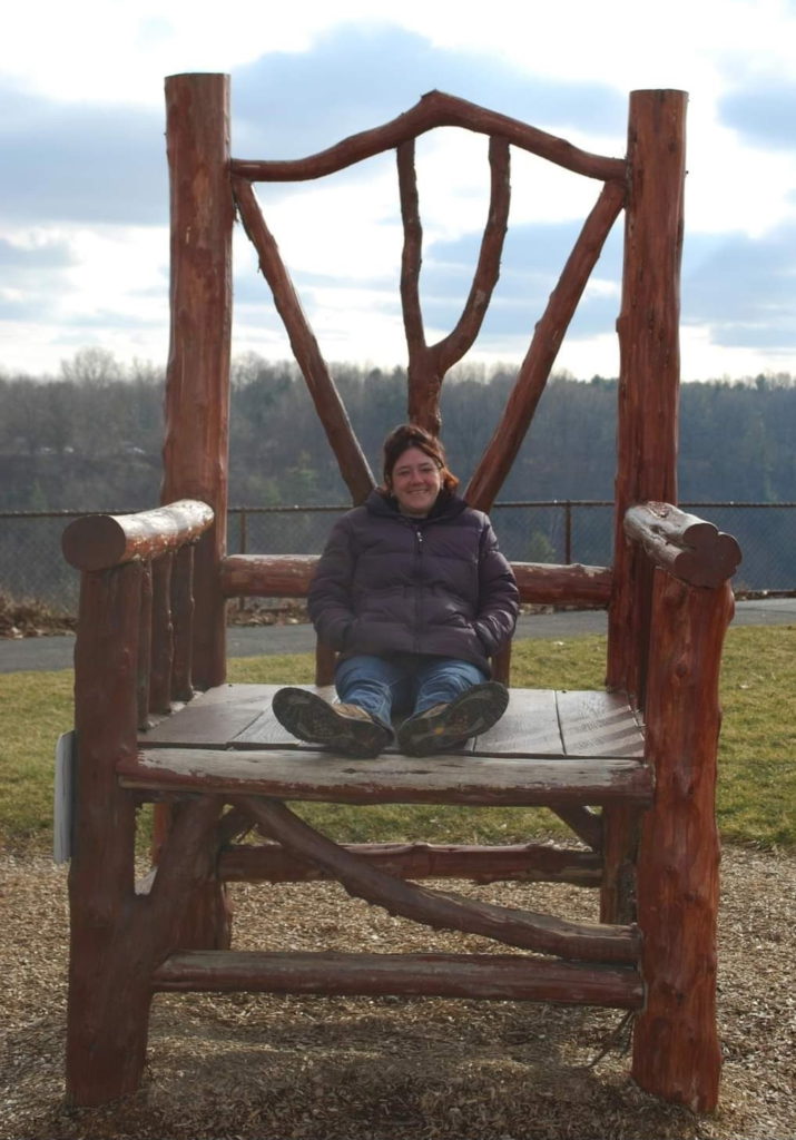 Amy G. giant wooden chair