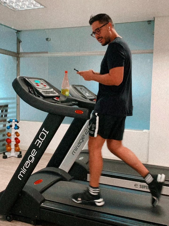 Emmanuel S. on treadmill