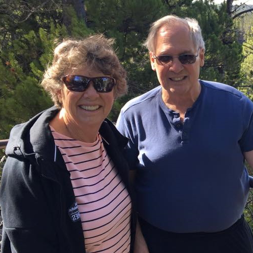 Jack Aiello and wife out in nature