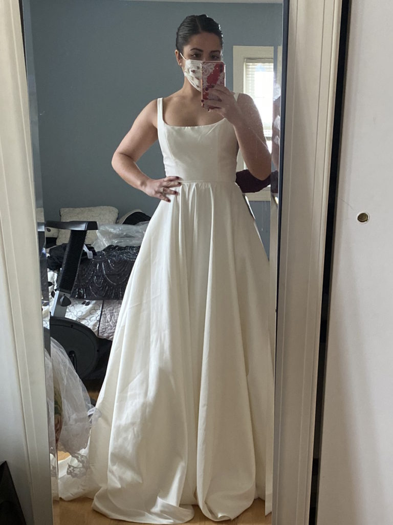 Stephanie V. wedding gown fitting