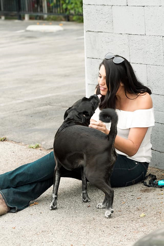 Amanda G. with dog