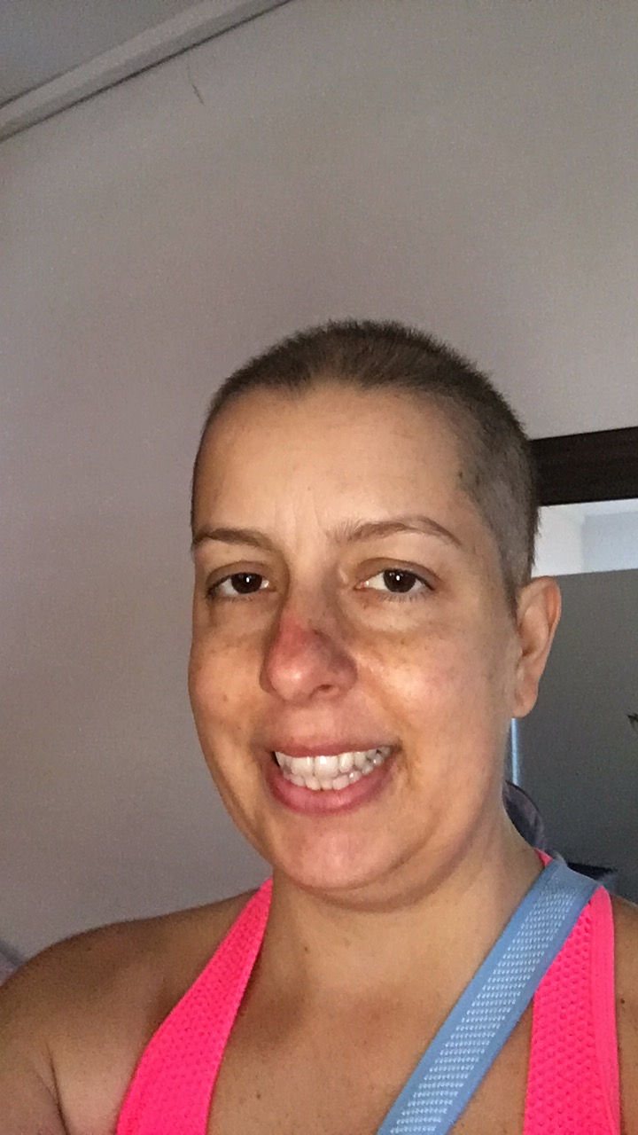 For 2 weeks, Angelica was hooked up to chemo for 48 hours at a time