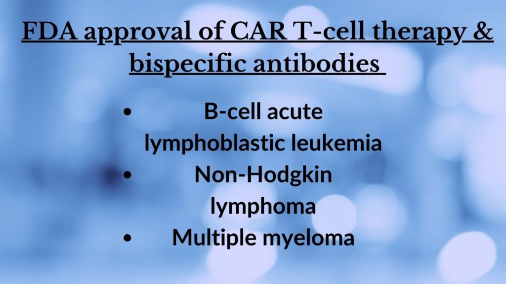 FDA approval of CAR T-Cell Therapy & Bispecific antibodies