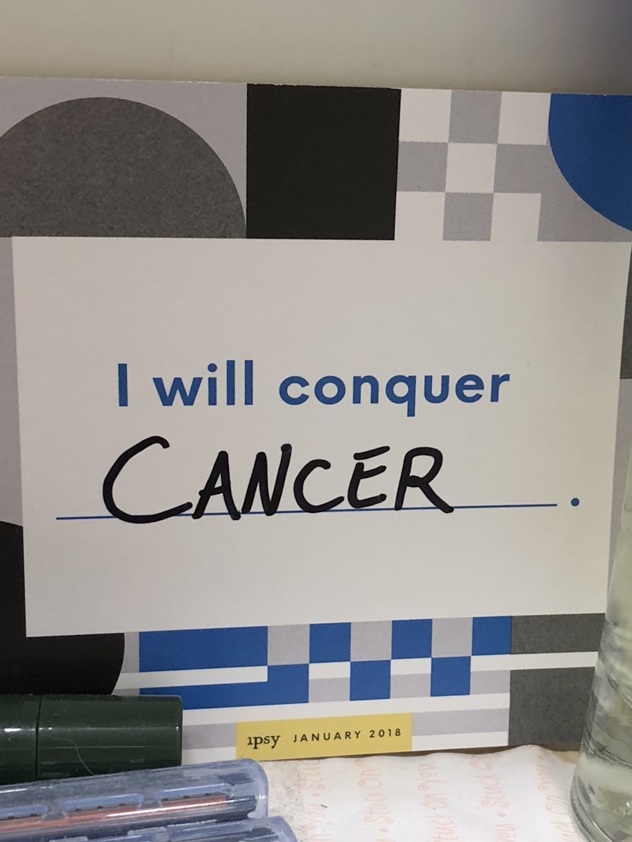 Erin H. I will conquer cancer