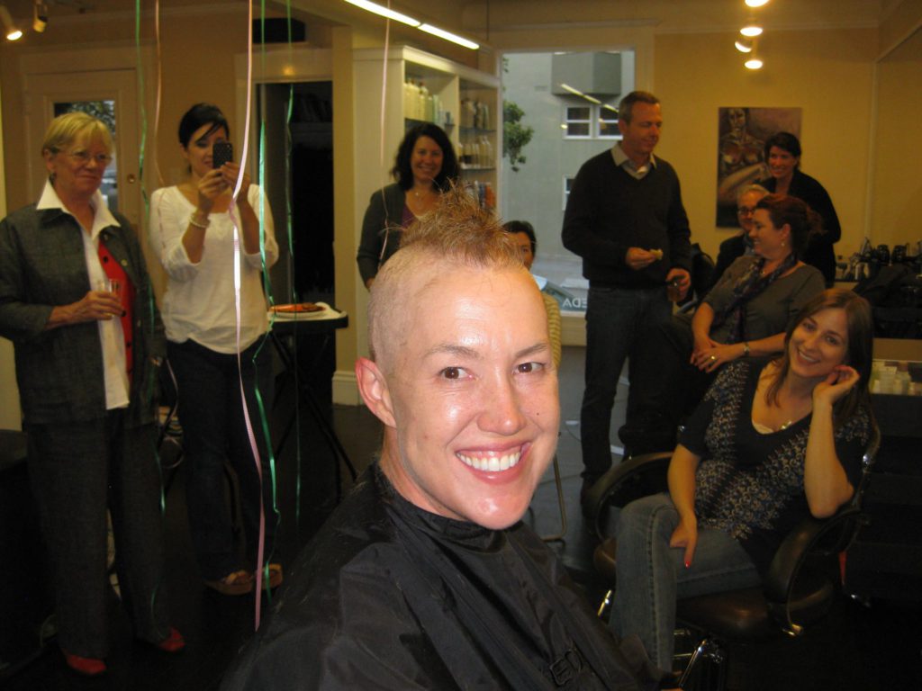 Sarah experienced hair loss with her second cancer diagnosis