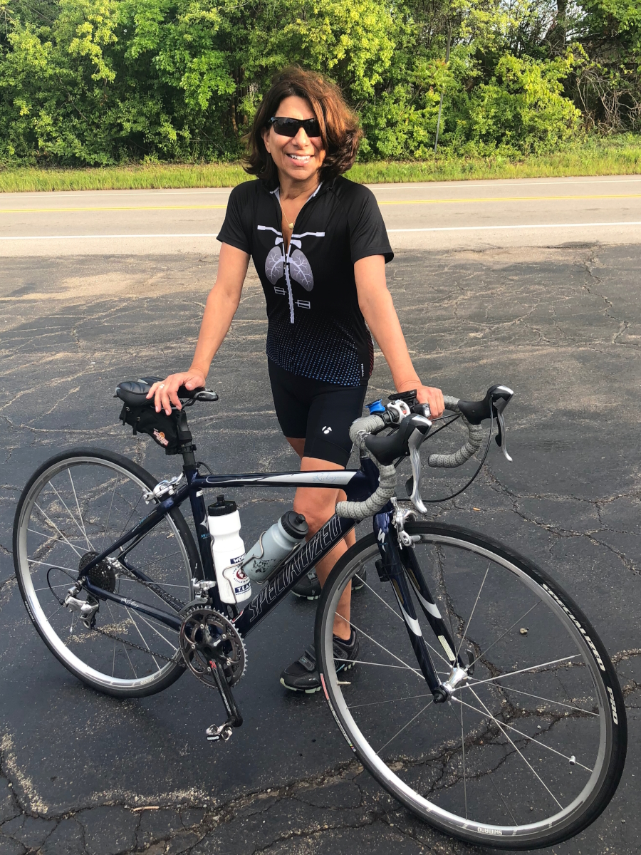Terri Ann D. biking