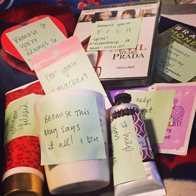 Friends sent Jenn gifts after her diagnosis 