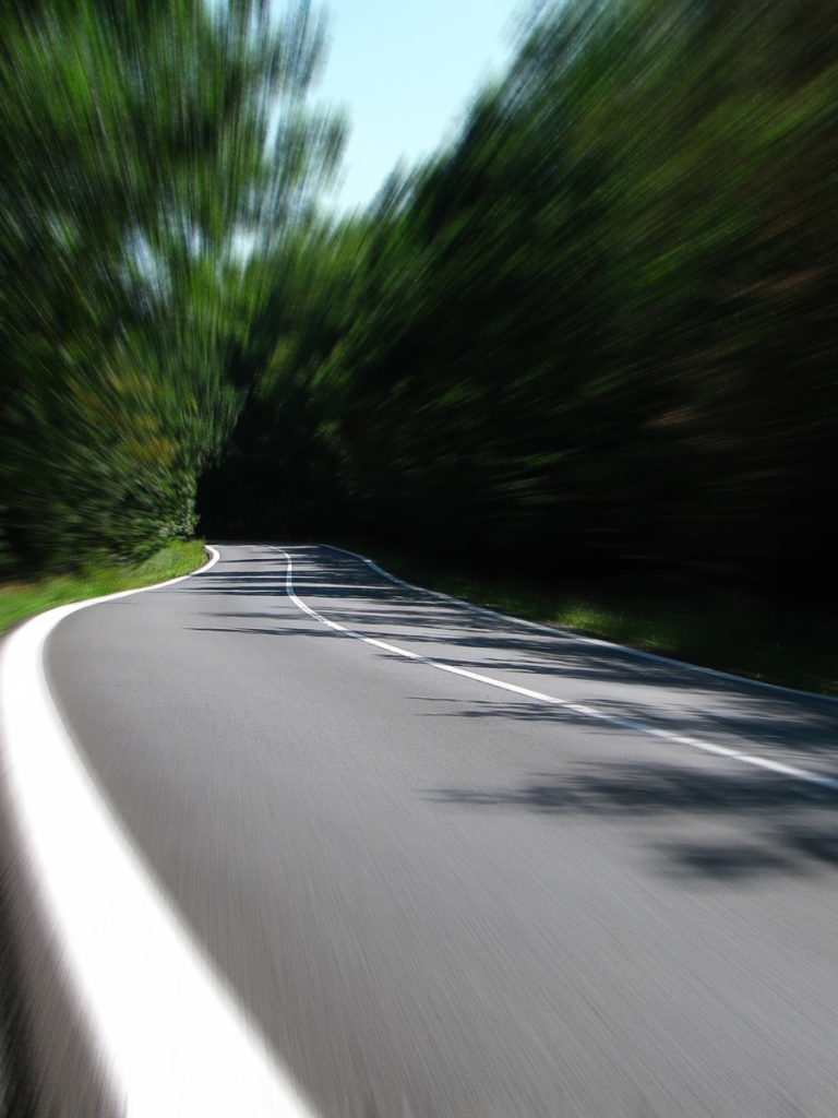 blurred road