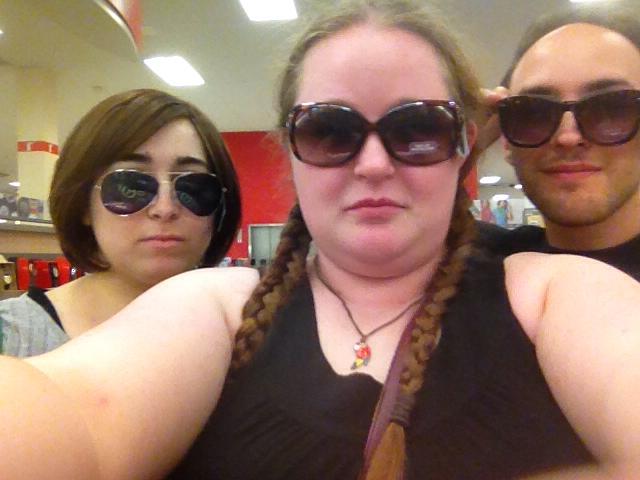Maddie and friends wearing sunglasses