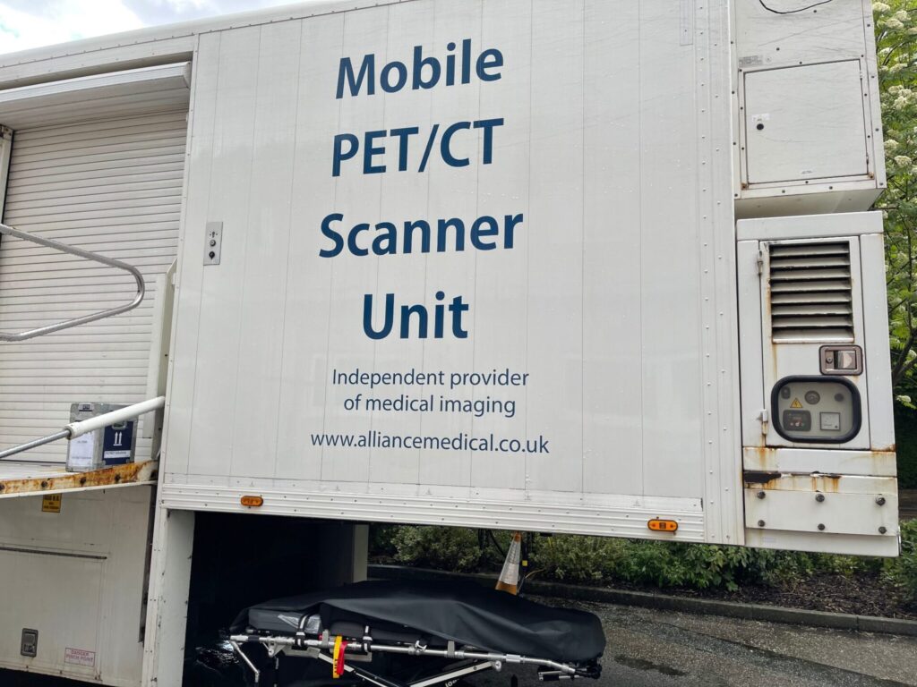 Komal is actively being monitored via PET/CT scans