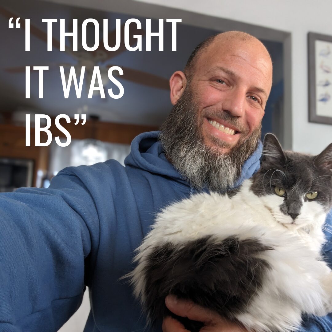 Jason with Stage 4 colorectal cancer who thought the symptoms were IBS