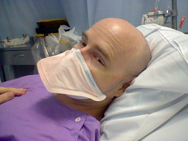 David suffered from mouth sores, a side effect from chemotherapy