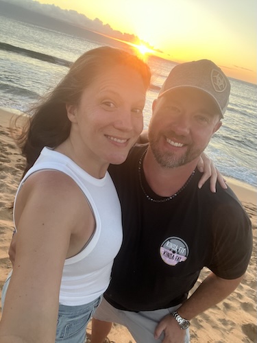 Blair and Kyle D. brain cancer care partner