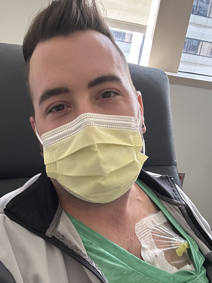 Wyatt D. stage 4 non-small cell lung cancer with KRAS G12D mutation