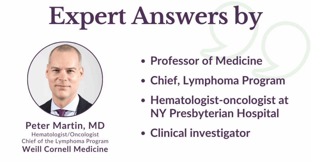 follicular lymphoma top questions answered by Dr. Peter Martin Weill Cornell Medicine