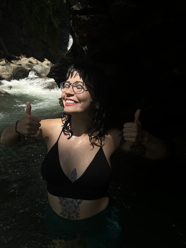 Drea C. stage 4 ROS1+ lung cancer