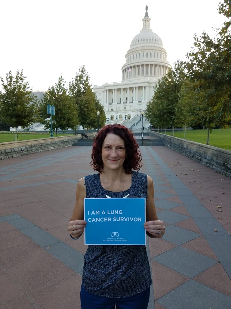 Lysa B. stage 4 ROS1+ lung cancer