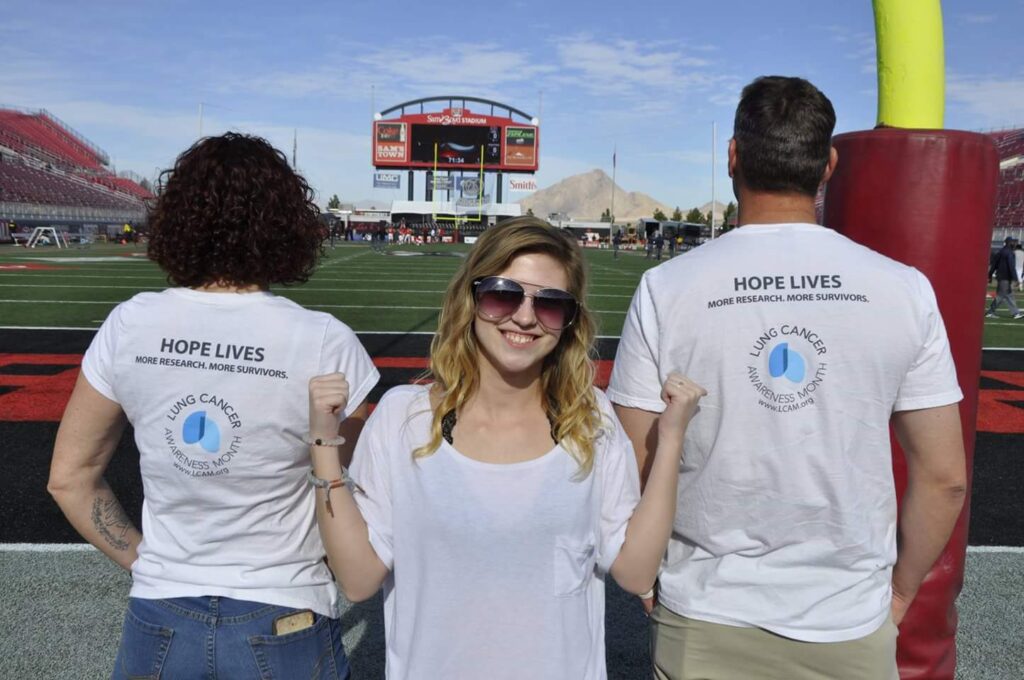 Lysa B. stage 4 ROS1+ lung cancer