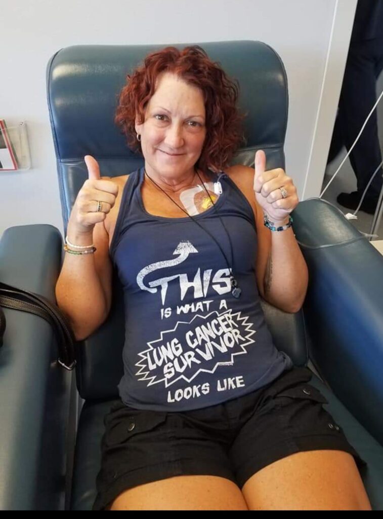 Lysa B. stage 4 ROS1+ lung cancer