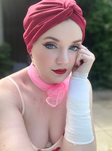 Red S. tongue cancer