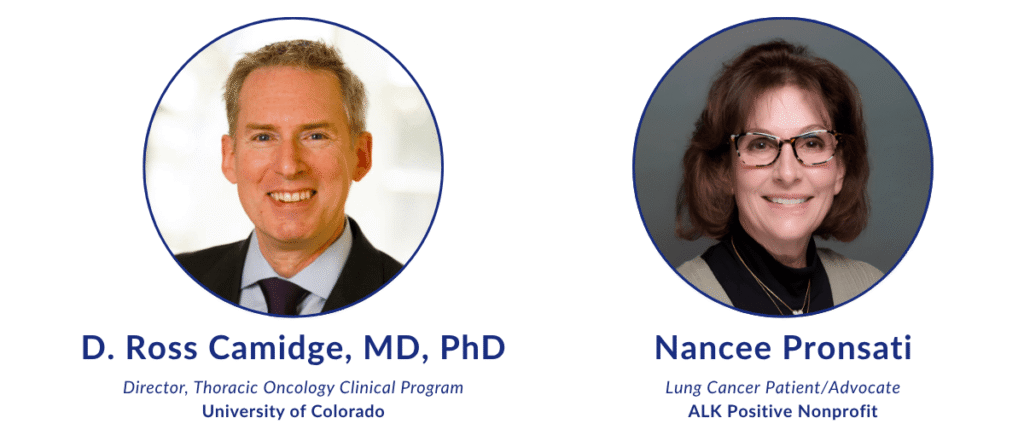 Dr. Ross Camidge and Nancee Pronsati from ALKPOsitive