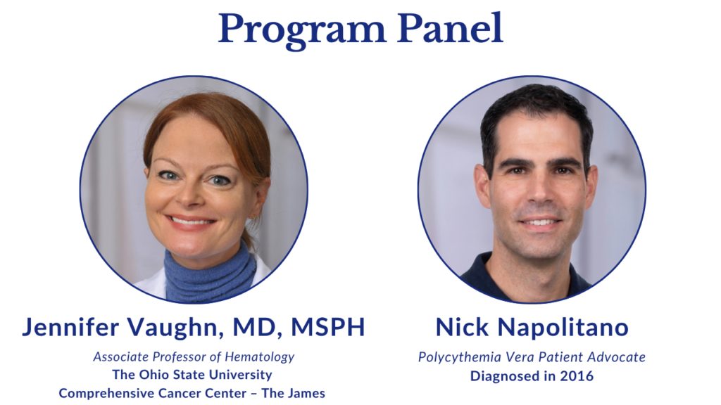 Nick Napolitano and Dr. Jennifer Vaughn discuss polycythemia vera treatment options